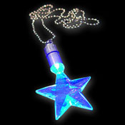 POWERLIGHT NECKLACE STAR BLUE