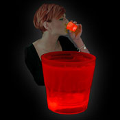 SHOT GLOW CUP 50ml RED