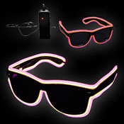 EL NEON GLASSES DOUBLE TROUBLE YELLOW PINK