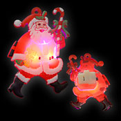 LED JELLY BUTTON SANTA CLAUS
